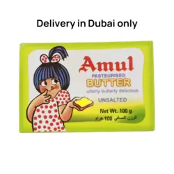 Amul Unsalted Pasteurised Butter- 100gms (Delivery in Dubai Only)