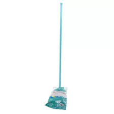 Cotton Floor Mop with Handle Cleaning Mop- Blue
