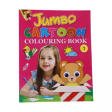 Sakha Jumbo Cartoon Coloring & Activity Book, Learning Color Book for Children - Series 01