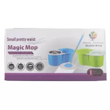 Magic Mop 360 Degree Rotating Mop and Spin Bucket Set- Green Color