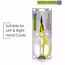 Royal Ford Stainless Steel Kitchen Scissor White/Green (RF6319)