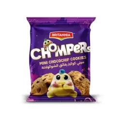 Britannia Chompers Mini Chocochip Cookies- 8X28gms