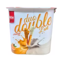 Duo Double L Art Orange Cream And White Cream with Breadsticks- 50gms