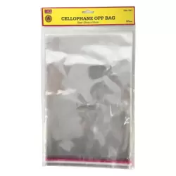 SBT Stationery Self-Adhesive 50 Pieces Transparent Cellophane Opp Bag- 23X33cm