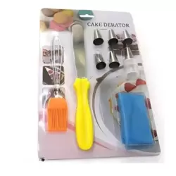 Silicone Cake Decoration Tool Kit For Beginners- 9pcs Set