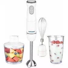 Sonashi 4in1 Hand Blender with Detachable Blender Rod and Large Chopper- SHB-184JCW