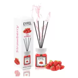 Eyfel Perfume Aroma diffuser, Home Fragrance With Sticks & Strawberry Fragrance - 120ml
