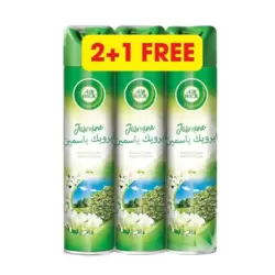 Air Wick Air Freshener Aerosol Jasmine 300ml, 2+1 free