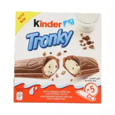 Kinder Tronky Cocoa Wafer with Chocolate Milk Filling Bar- 90gms