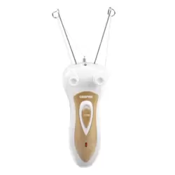 Geepas GLS8690 Rechargeable Ladies Body Face Facial Hair Remover With Defeatherer Cotton Thread