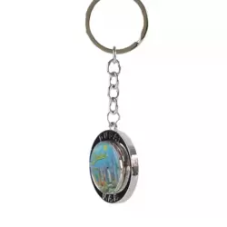 Dubai Frame Golden Key Chain Souvenir Burj Khalifa, Burj al Arab, Atlantis, Dallah, Desert Design
