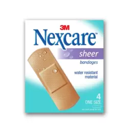 Nexcare Sheer Water Resistant Bandages- 4pcs