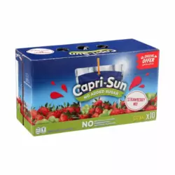 Capri Sun Strawberry Flavored Drinking Juice In Pouch- 10 Pouch X200ml