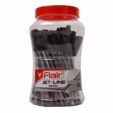 Flair Jet-Line Black Ball Pen - 40pc Jar