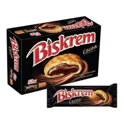 Ulker Biskrem Cocoa Cream Filled Cookies- 12X36gms