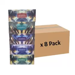 Doneel 500 Sheets 2PLY Bulk 8 Pack Facial Tissue- 5 Box