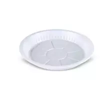 Ecno Pack Disposable Round Plastic Food Serving Plates 7 inch- 20 Pieces