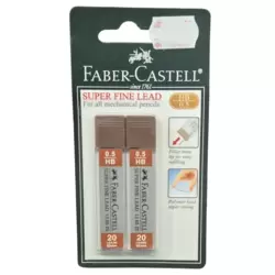 Faber Castell Super Fine Mechanical Pencil Lead Super Strong Polymer Lead 60mm- 20X2packs