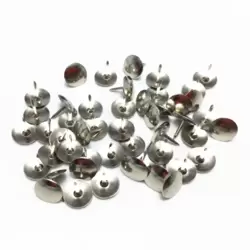 Flat Head Steel Round Thumb Tack Push Pins- Silver