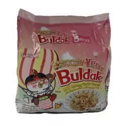 Buldak Creamy Carbonara Hot Chicken Flavor Ramen Instant Noodles- 5X140gms
