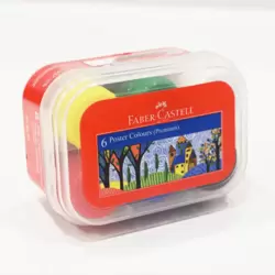 Faber Castell Premium Poster Colors In Plastic Box- 6pcs