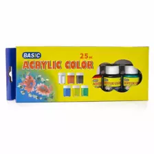 Basic 25ml Oil color Set of 6 colors BAS - 5309