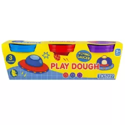 Flying Saucer Multicolor Modeling Dough Safe & Non Toxic- 3pcs Set