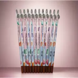 ADS Macaron Smooth And Soft Eye Brow Pencil With Sharpener- 12pcs