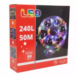 Christmas Decoration Firecracker Or Cluster LED String Light With Small Bulb- 50mtr