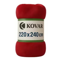 Kovar Comfy Double Size Super Soft Blanket 220X40cm- Red