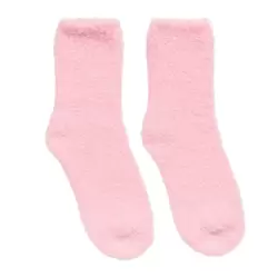 Calyalli Super Soft Warm Cozy Microfiber Ladies Fuzzy Fluffy Socks Pink- 3 Pairs