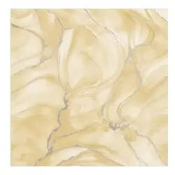 Decorative Yellow Marble Texture with Grey Veins Designed Wall Sticker Wallpaper- 60X60cm