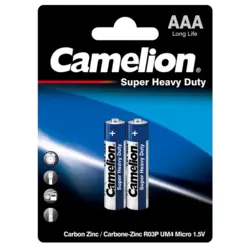 Camelion Super Heavy Duty AAA 1.5V Battery- 2pcs