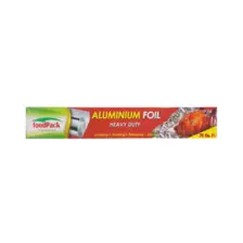 Foodpack Aluminium Foil Paper Roll for Cooking Wrapping- 75 SQ Ft