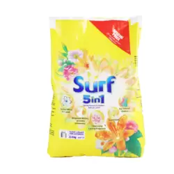 Surf 5in1 Spring Flowers Freshness Semi-Automatic Detergent Powder- 2.4Kg