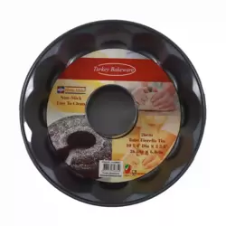 Home Maker AVCI Non-Stick Easy to Clean Round Shape-Tube Fiorella Tin Pan-26cm