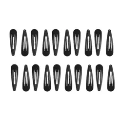 Fancy Black Fashionable Tik Tak Hair Clips For Ladies- 12pcs