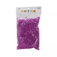 Party Fun Thermocol Balls For Decoration & Art And Craft Activities, Purple - 30gms