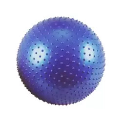 Anti Burst Big Inflatable Ball With Tactile Spikes, Yoga Exercise Fitness Ball 65cm- Blue