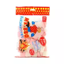Erko Mr. BBQ Pink- White Marshmallows Candy, 250 gm