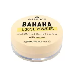 Essence Ultra Fine Yellow Banana Loose Powder For Mattifying Fixing And Baking With Sponge- 6gms