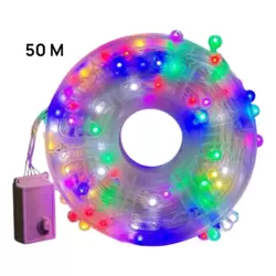 Christmas Decorating LED String Light Roll In Multi-Color For Indoor And Outdoor- 50mtr