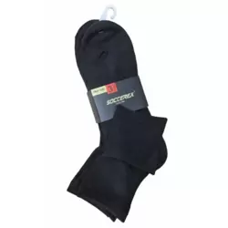 Soccerex Unisex Soft And Comfortable Quarter Socks- Black