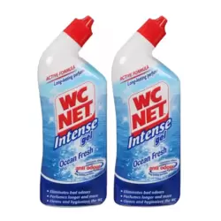 WC Net Ocean Fresh Toilet Cleaner Intense Gel- 2X750ml