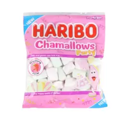 Haribo Chamallows Soft and Fluffy Strawberry Flavour Gummy Candy- 150 gm