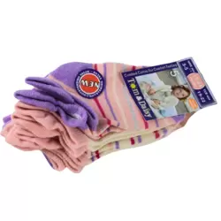 Tom and Daisy Kids Cotton Socks Combed Cotton For Comfort Feeling 12-24months- 5pairs Pack