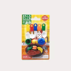 Kitchenware Themed Iwako Japanese Puzzle Pencil Eraser Set- Multi-Color