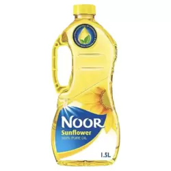 Noor Pure Sunflower Cooking Oil- 1.5Ltr