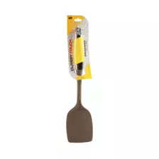 Silicon Turner Comfortable Long Soft Grip Handle Grey Palta Spatula- 36cm