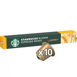 Starbucks Blonde Expresso Roast By Nespresso Roasted Ground Coffee Capsule With Intensity 6- 10pcs